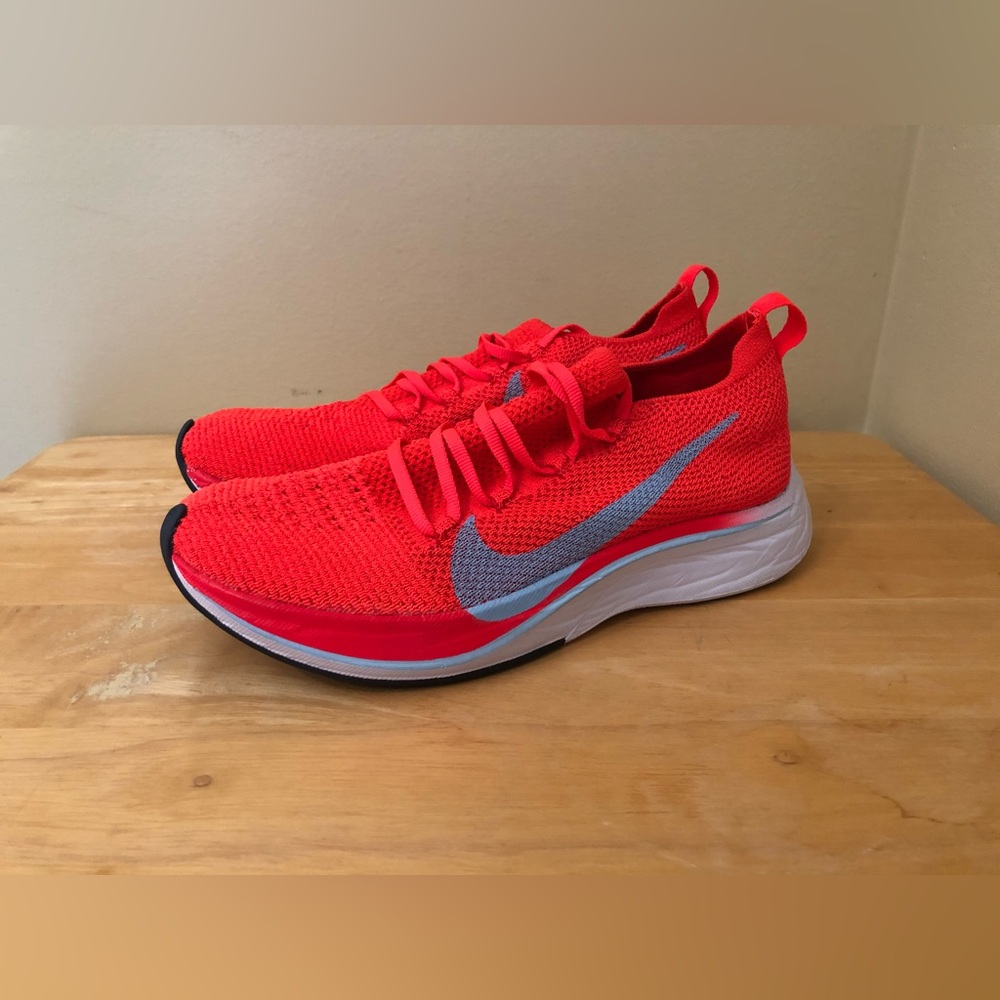 Nike Zoom Vaporfly 4% Flyknit Running Shoes Women's 6 Bright Crimson AJ3857-600